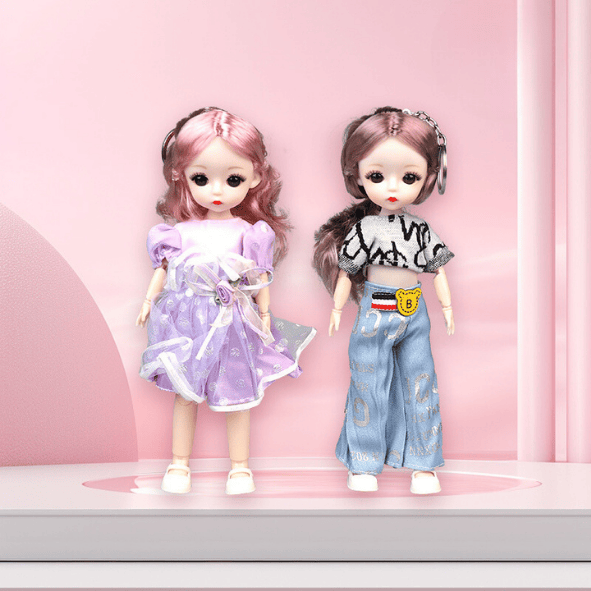 Móc khóa búp bê barbie giản dị