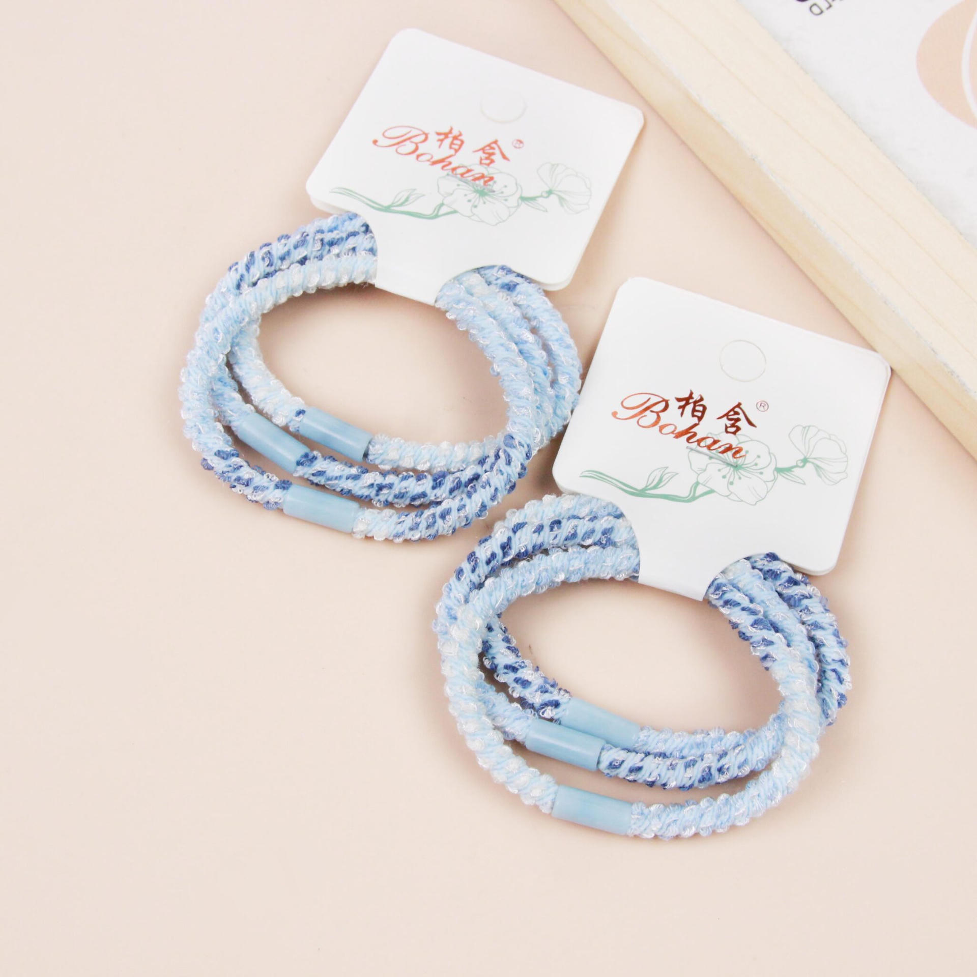 Dây buộc tóc cao su cơ bản 3 màu 1 Dây buộc tóc cao su cơ bản 3 màu