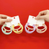Bộ 3 dây cột tóc cao su ren màu sắc