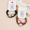 Bộ dây buộc tóc hình trái tim bằng ngọc trai