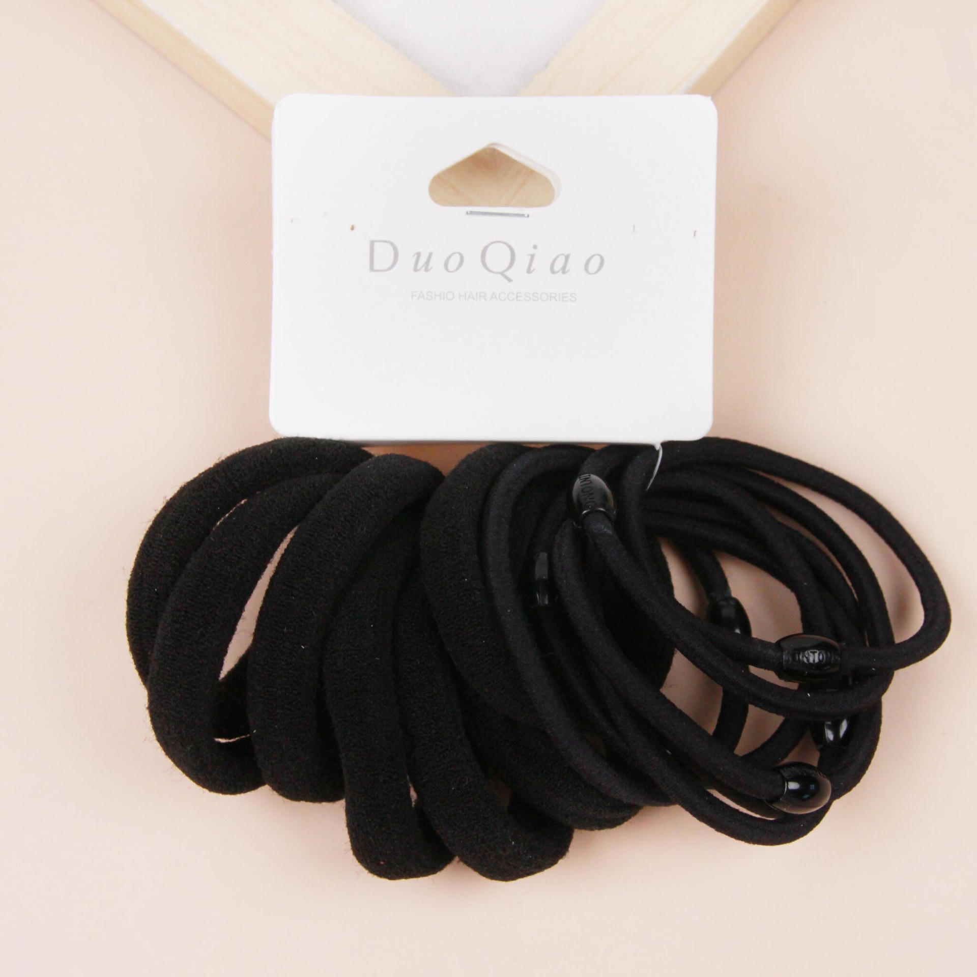 Bộ 14 dây buộc tóc màu đen 2 Bộ 14 dây buộc tóc màu đen