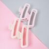 Kẹp tóc cỡ lớn màu thạch đơn giản 13Cm
