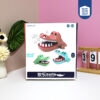 Đồ chơi hình cá sấu 226-3 (trộn màu)