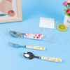 Bộ đôi muỗng nĩa trái cây (ngắn 16-17cm)
