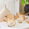 Ly thủy tinh lục giác cò tay cầm Huajingya