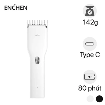 Tông đơ cắt tóc Enchen boost đen/trắng - Chính thức